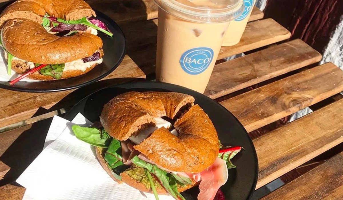 BACO nørregade aalborg bagels kaffe coffee the kakao café kaffebar restaurant billig kaffe dinnerlust dinnerclub tilbud spar penge